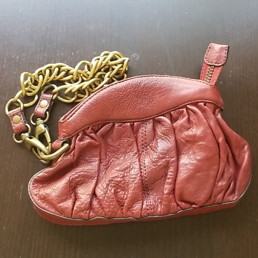Linea Pelle Leather Clutch - gently used